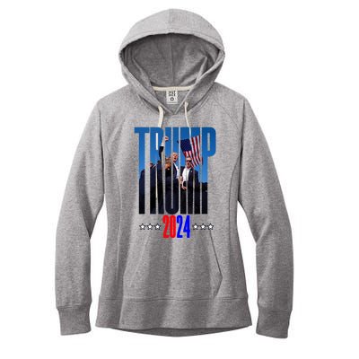 Support Donald Trump 2024 Presidential Election Campaign Women's Fleece Hoodie