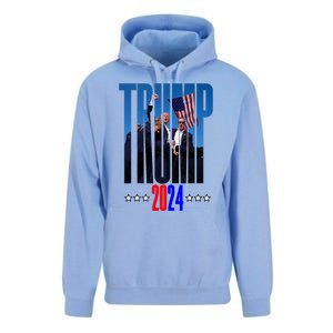 Support Donald Trump 2024 Presidential Election Campaign Unisex Surf Hoodie