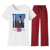 Support Donald Trump 2024 Presidential Election Campaign Women's Flannel Pajama Set