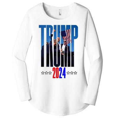 Support Donald Trump 2024 Presidential Election Campaign Women's Perfect Tri Tunic Long Sleeve Shirt