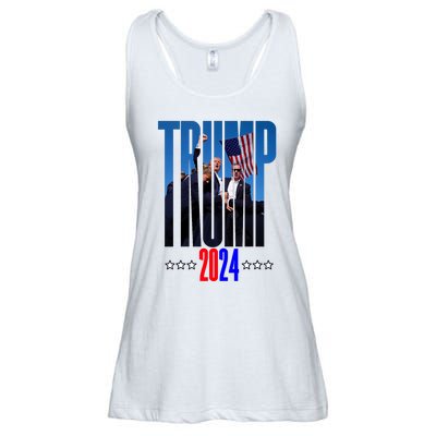 Support Donald Trump 2024 Presidential Election Campaign Ladies Essential Flowy Tank