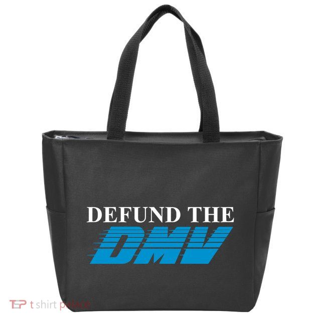 Shitheadsteve Defund The Dmv Zip Tote Bag