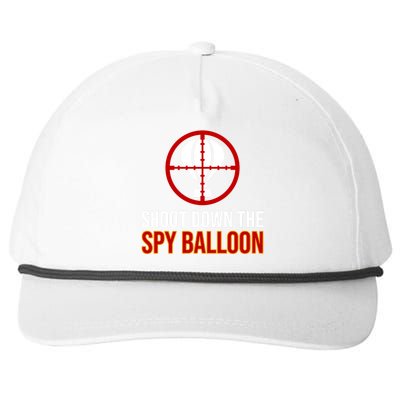 Shoot Down The Spy Balloon Political Snapback Five-Panel Rope Hat