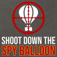 Shoot Down The Spy Balloon Political Cotton Canvas Backpack