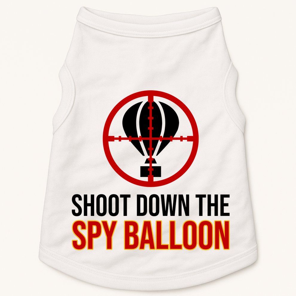 Shoot Down The Spy Balloon Political Doggie Tank