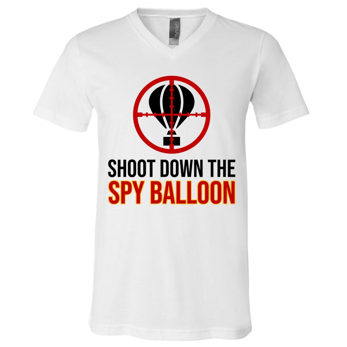 Shoot Down The Spy Balloon Political V-Neck T-Shirt