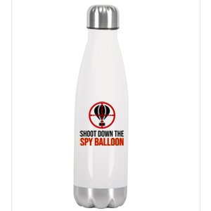 Shoot Down The Spy Balloon Political Stainless Steel Insulated Water Bottle