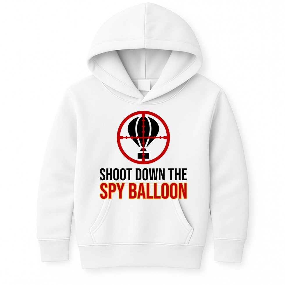 Shoot Down The Spy Balloon Political Kids Hoodie