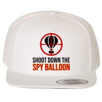 Shoot Down The Spy Balloon Political Wool Snapback Cap