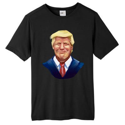 Smiling Donald Trump Portrait Tall Fusion ChromaSoft Performance T-Shirt