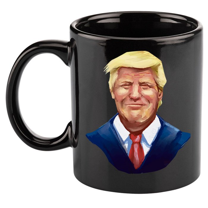 Smiling Donald Trump Portrait 11oz C Handle Ceramic Mug