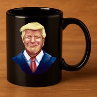 Smiling Donald Trump Portrait 11oz C Handle Ceramic Mug