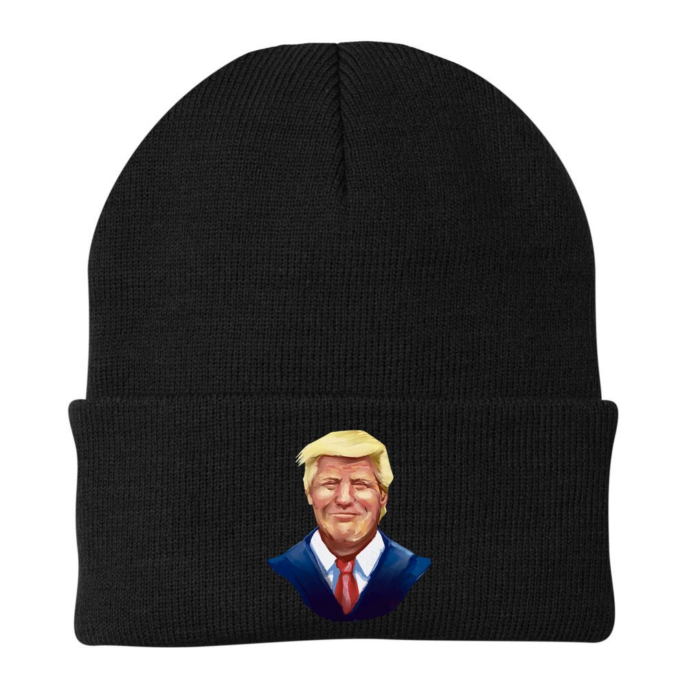 Smiling Donald Trump Portrait Beanie