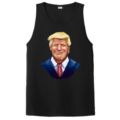 Smiling Donald Trump Portrait PosiCharge Competitor Tank