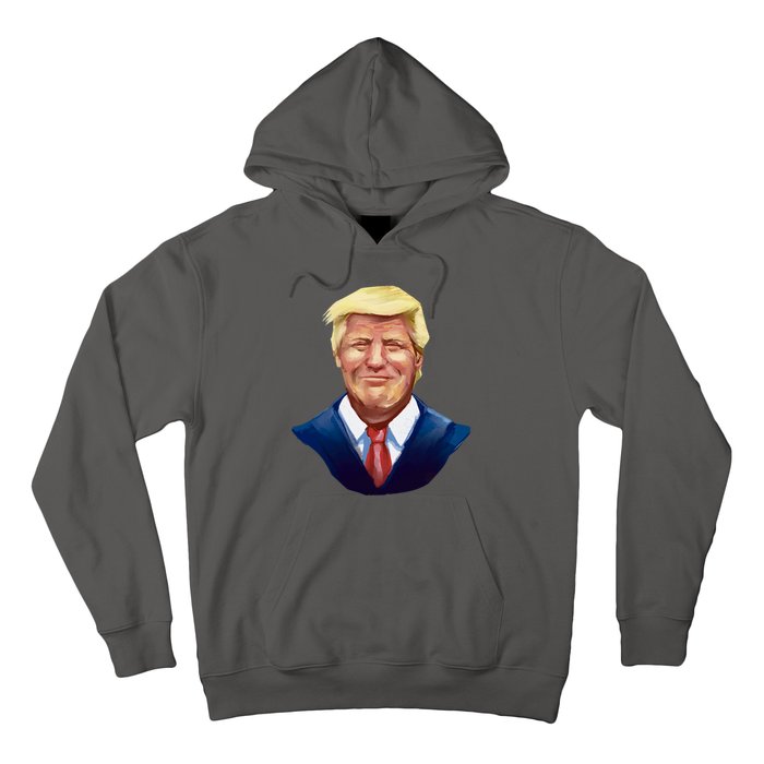 Smiling Donald Trump Portrait Hoodie