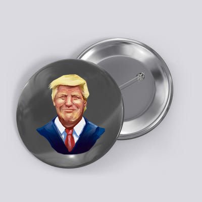 Smiling Donald Trump Portrait Button