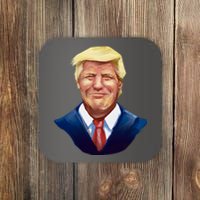 Smiling Donald Trump Portrait Coaster