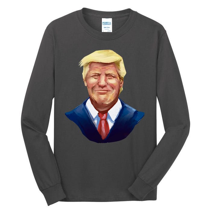 Smiling Donald Trump Portrait Tall Long Sleeve T-Shirt