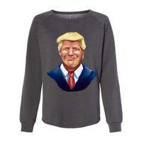 Smiling Donald Trump Portrait Womens California Wash Sweatshirt