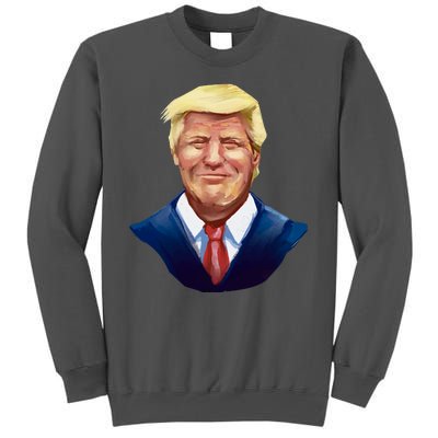 Smiling Donald Trump Portrait Tall Sweatshirt