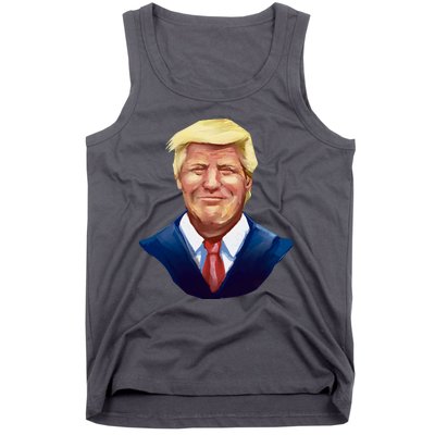 Smiling Donald Trump Portrait Tank Top