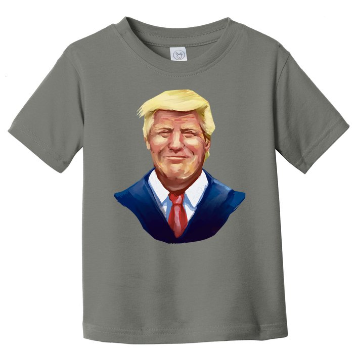 Smiling Donald Trump Portrait Toddler T-Shirt