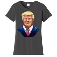 Smiling Donald Trump Portrait Women's T-Shirt