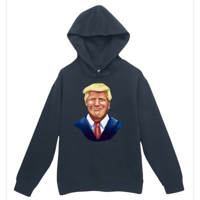 Smiling Donald Trump Portrait Urban Pullover Hoodie