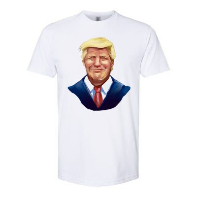 Smiling Donald Trump Portrait Softstyle CVC T-Shirt