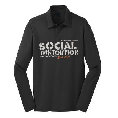 Social Distortion Taxi Silk Touch Performance Long Sleeve Polo