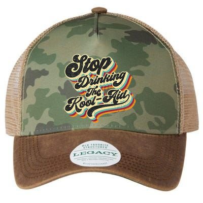 Stop Drinking The Koolaid Media News Msm Brainwashing Legacy Tie Dye Trucker Hat