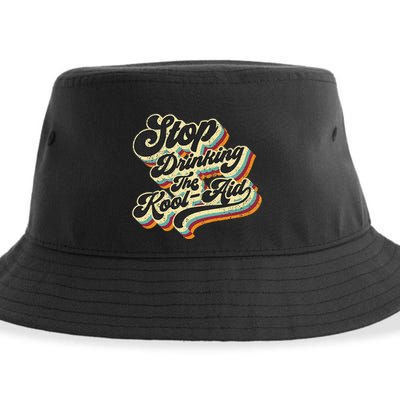 Stop Drinking The Koolaid Media News Msm Brainwashing Sustainable Bucket Hat