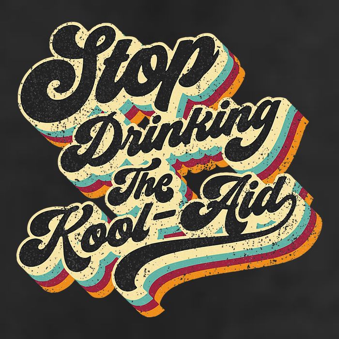 Stop Drinking The Koolaid Media News Msm Brainwashing 25L Jumbo Tote