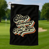 Stop Drinking The Koolaid Media News Msm Brainwashing Golf Towel