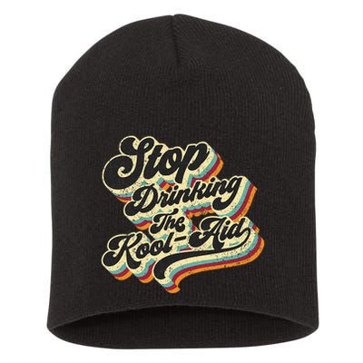Stop Drinking The Koolaid Media News Msm Brainwashing Short Acrylic Beanie
