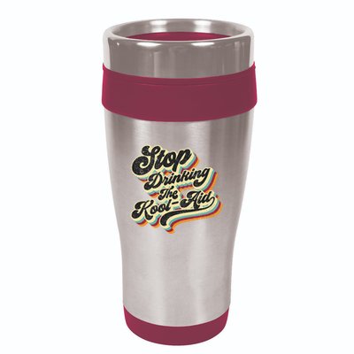 Stop Drinking The Koolaid Media News Msm Brainwashing 16oz Travel Tumbler