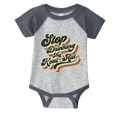 Stop Drinking The Koolaid Media News Msm Brainwashing Infant Baby Jersey Bodysuit