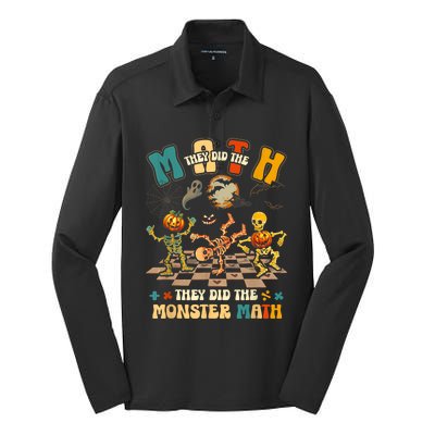 Skeleton Dancing They Did The Math They Did The Monster Math Silk Touch Performance Long Sleeve Polo