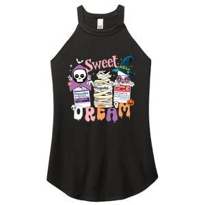 Sweet Dream Team Intensive Scare Unit Icu Rn Nurse Halloween Women's Perfect Tri Rocker Tank