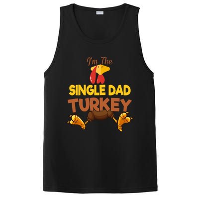 Single Dad Turkey Matching Family Group Thanksgiving Gifts  PosiCharge Competitor Tank