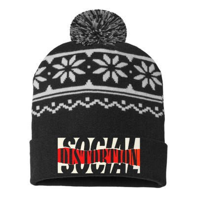 Social Distortion Torn USA-Made Snowflake Beanie