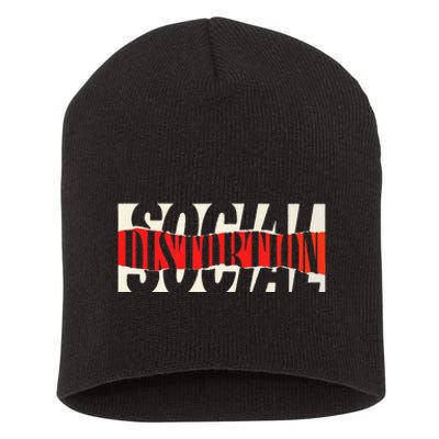 Social Distortion Torn Short Acrylic Beanie