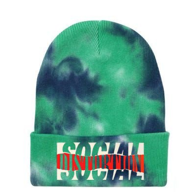 Social Distortion Torn Tie Dye 12in Knit Beanie