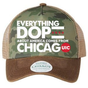 Shermann Dilla Thomas Everything Dope About America Comes From Chicago Uic Baske Legacy Tie Dye Trucker Hat