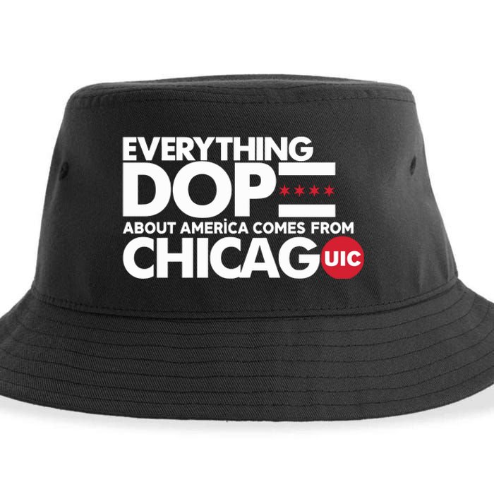 Shermann Dilla Thomas Everything Dope About America Comes From Chicago Uic Baske Sustainable Bucket Hat