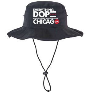 Shermann Dilla Thomas Everything Dope About America Comes From Chicago Uic Baske Legacy Cool Fit Booney Bucket Hat