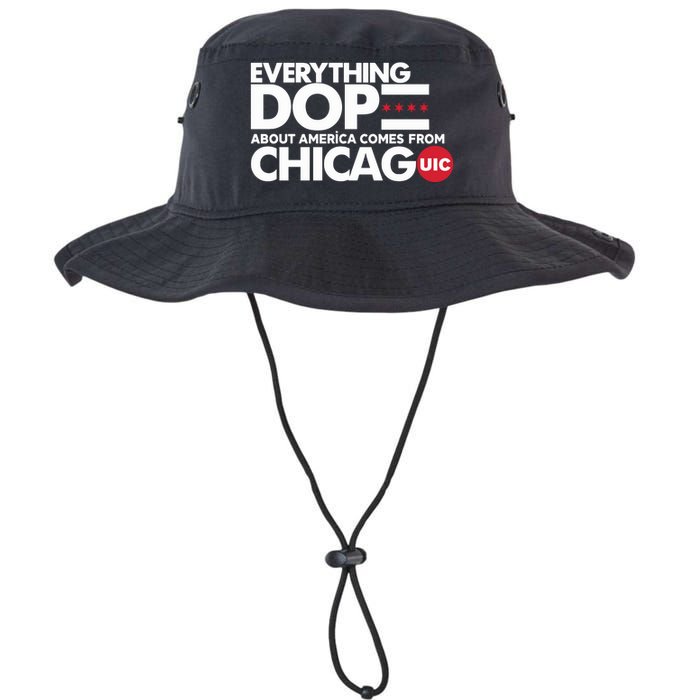 Shermann Dilla Thomas Everything Dope About America Comes From Chicago Uic Baske Legacy Cool Fit Booney Bucket Hat