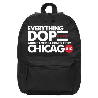 Shermann Dilla Thomas Everything Dope About America Comes From Chicago Uic Baske 16 in Basic Backpack