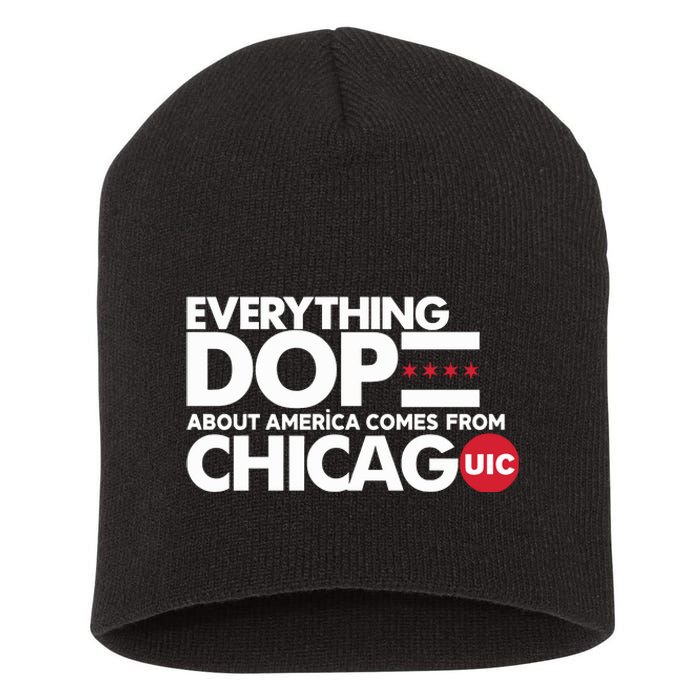 Shermann Dilla Thomas Everything Dope About America Comes From Chicago Uic Baske Short Acrylic Beanie