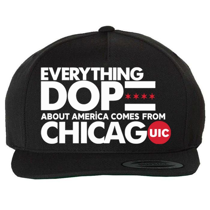 Shermann Dilla Thomas Everything Dope About America Comes From Chicago Uic Baske Wool Snapback Cap